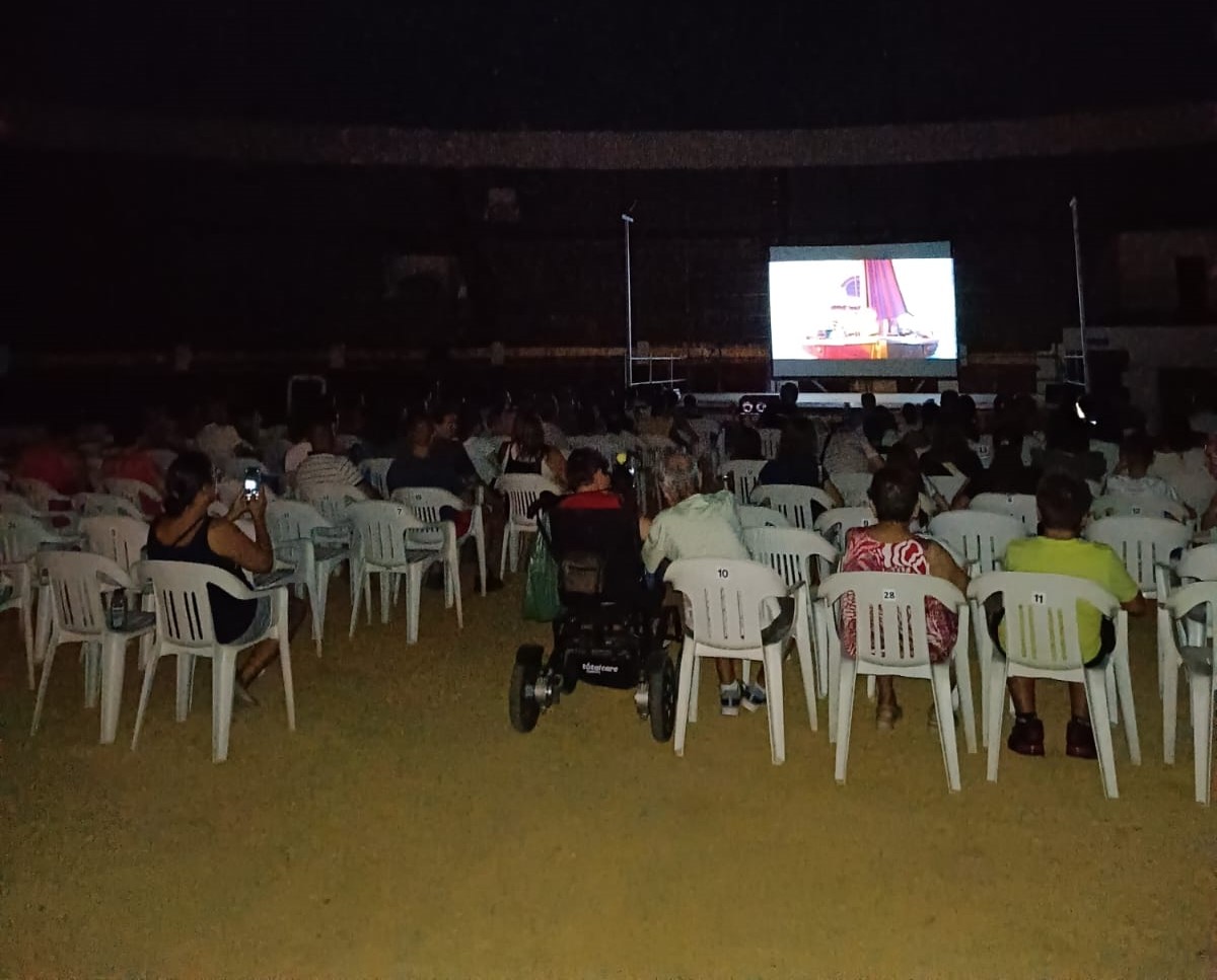 Cine de verano, ayer en la Plaza de Toros