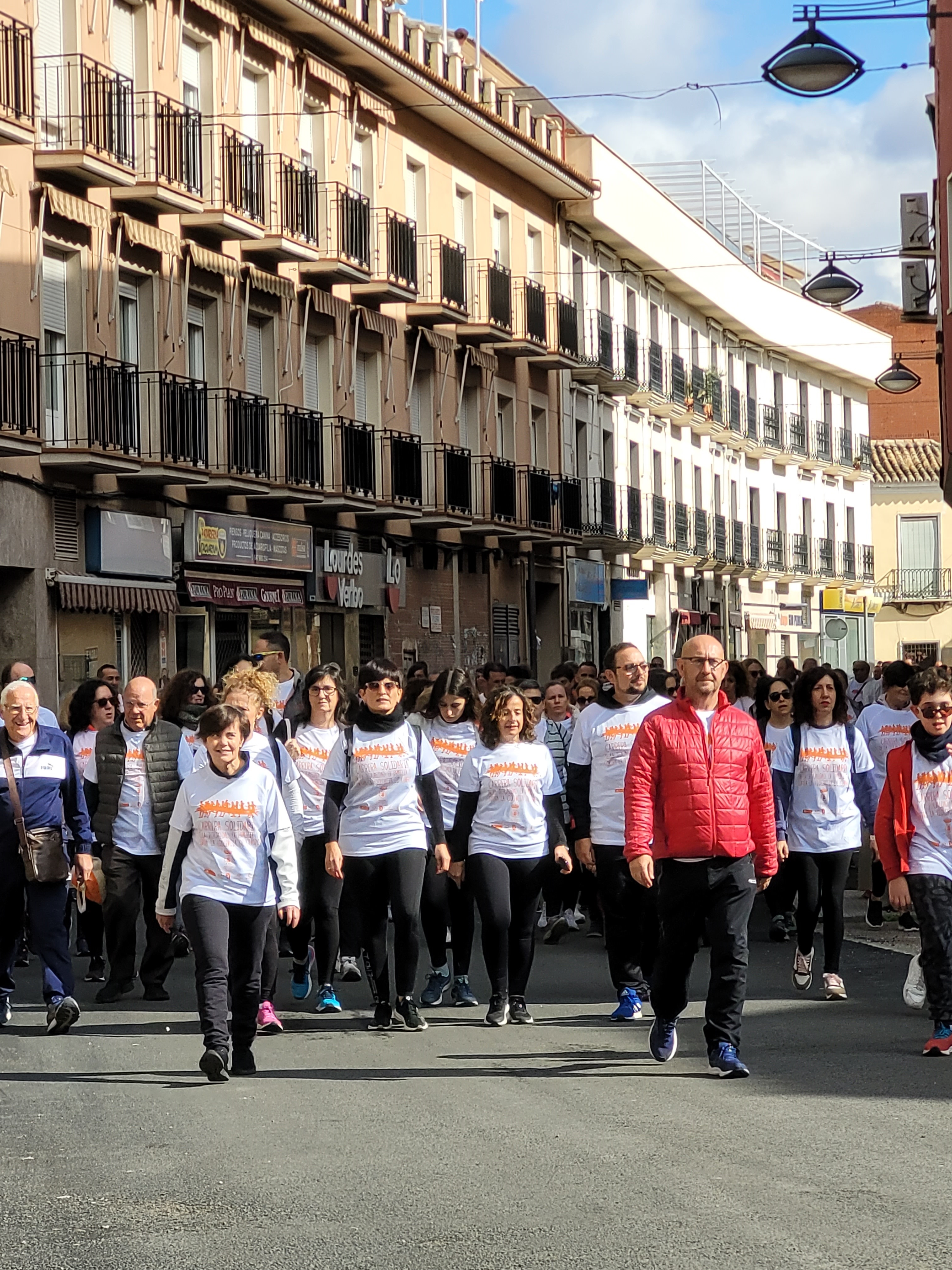 Recorrido de los caminantes.