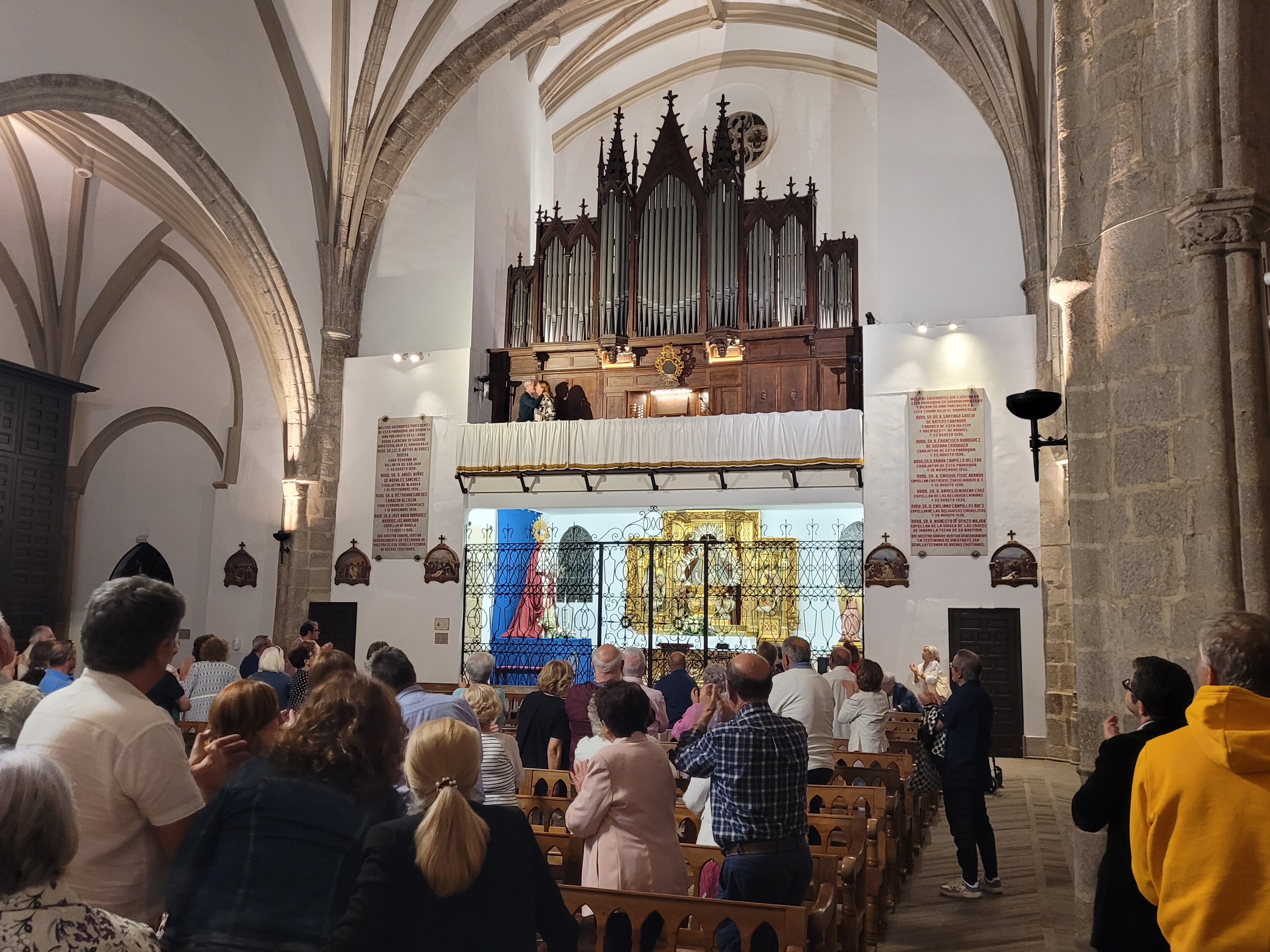 Concierto de órgano en la iglesia de Santa María.