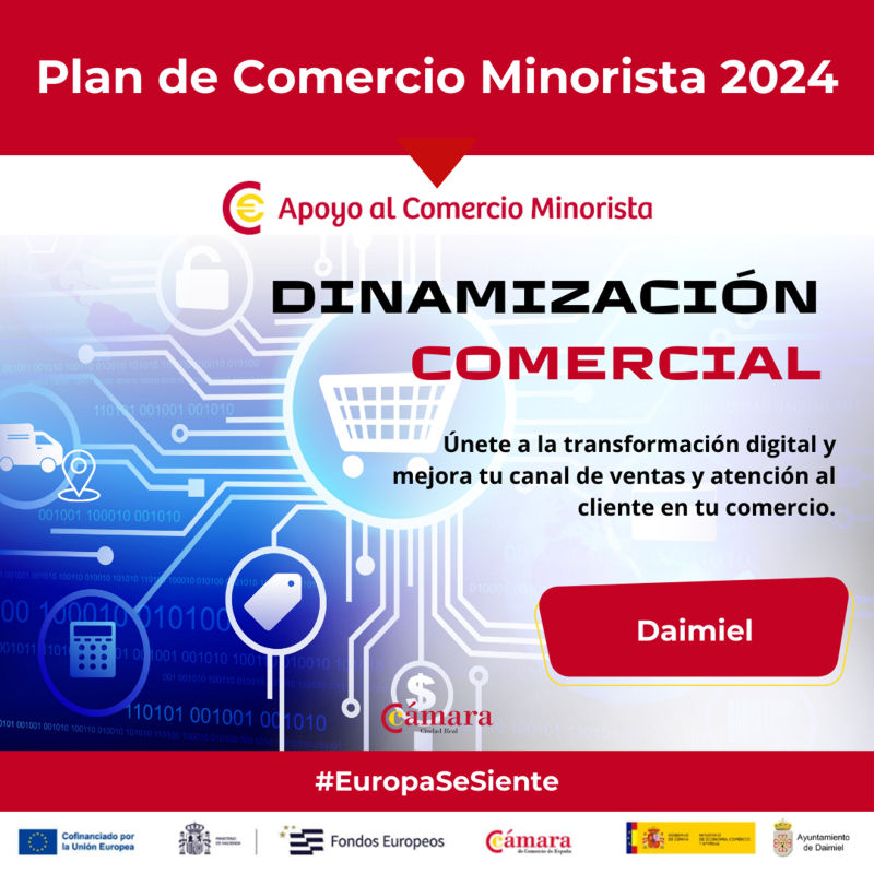 Cartel plan de dinamización comercial