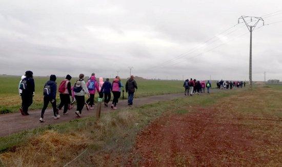 Participantes en la ruta