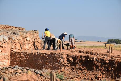 Durante la campaña de excavación en La Motilla