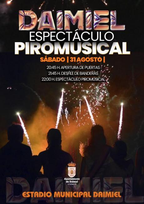 Cartel espectaculo piromusical 2024