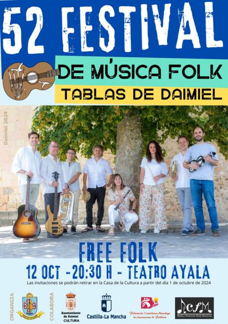 Cartel Festival Folk Tablas de Daimiel