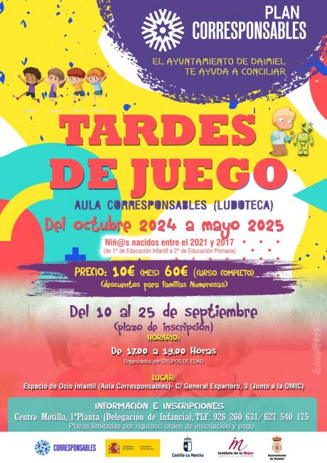 Cartel tardes de juego