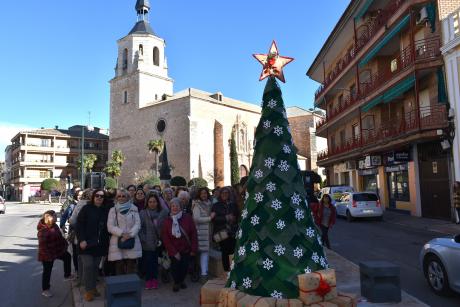 Durante la presentación del árbol