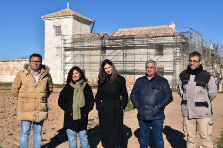 Durante la visita a la Venta de Borondo 