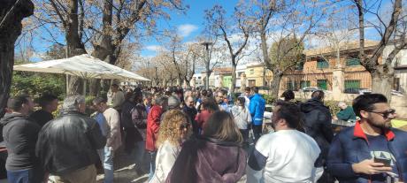 Calçotada en el Parque de San Isidro.